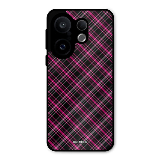 Check Fabric Vivo X200 FE Mobile Back Cover - Aesthetic PrintShield Case