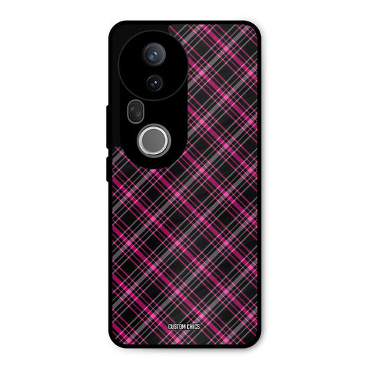 Check Fabric Vivo T4 Ultra Mobile Back Cover - Aesthetic PrintShield Case