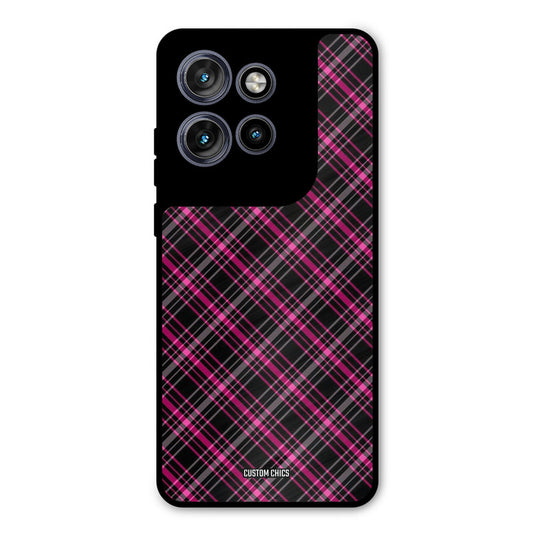 Check Fabric Motorola Edge 50 Neo Mobile Back Cover - Aesthetic PrintShield Case