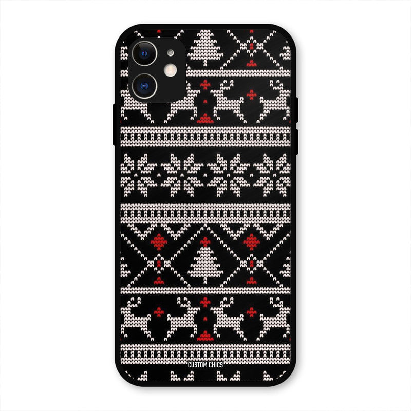 Christmas Pattern IPhone 11 Mobile Back Cover - Aesthetic PrintShield Case
