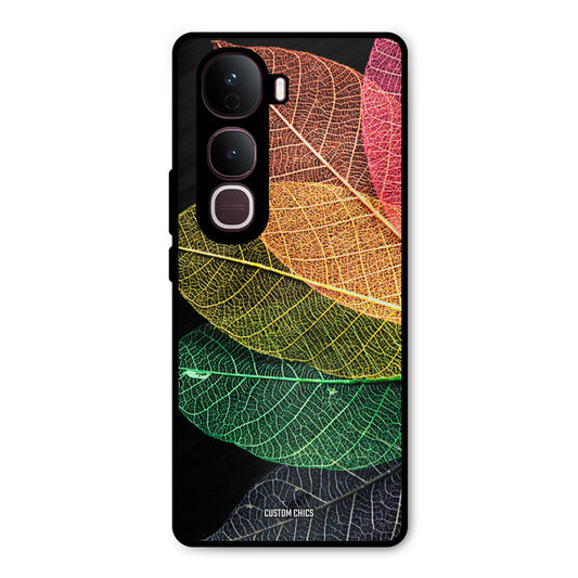 Colorful Leaves Vivo Y400 Pro Mobile Back Cover - Aesthetic PrintShield Case