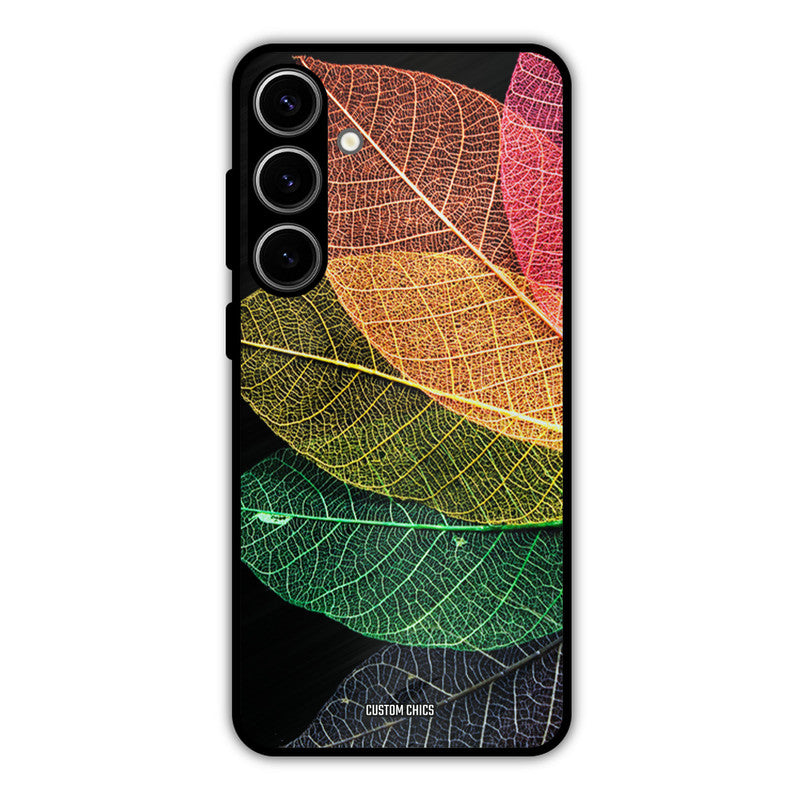 Colorful Leaves Samsung Galaxy S24 Plus Mobile Back Cover - Aesthetic PrintShield Case