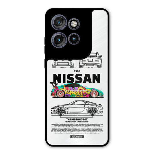 Colorful Nissan Motorola Edge 50 Neo Mobile Back Cover - Car&Bike PrintShield Case
