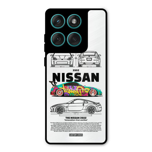 Colorful Nissan Motorola Edge 60 Fusion Mobile Back Cover - Car&Bike PrintShield Case