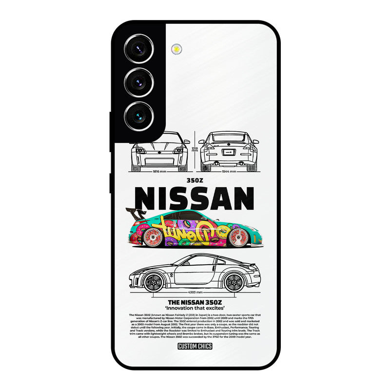Colorful Nissan Samsung Galaxy S22 Mobile Back Cover - Car&Bike PrintShield Case