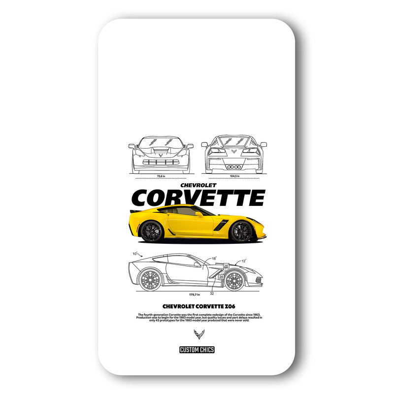 Corvette Yellow Case – Premium PrintShield Mobile Cover
