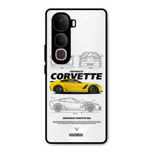 Corvette Yellow Vivo Y400 Pro Mobile Back Cover - Car&Bike PrintShield Case
