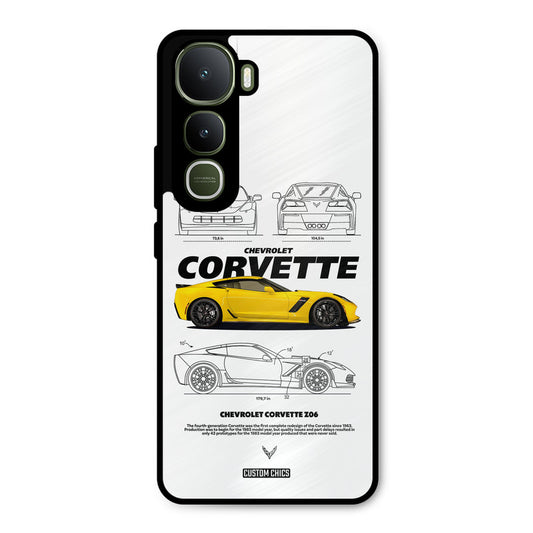 Corvette Yellow Vivo Y400 Mobile Back Cover - Car&Bike PrintShield Case