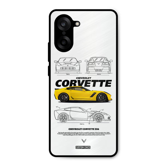 Corvette Yellow Oneplus Nord CE5 Mobile Back Cover - Car&Bike PrintShield Case