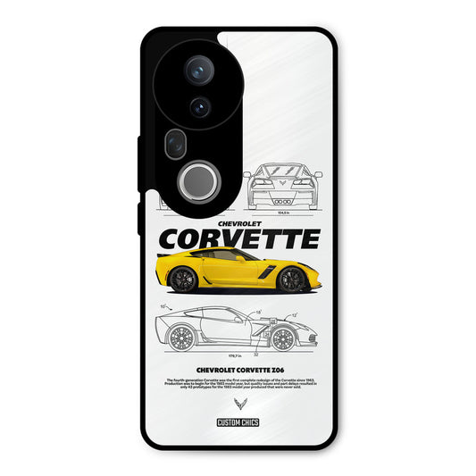Corvette Yellow Vivo T4 Ultra Mobile Back Cover - Car&Bike PrintShield Case