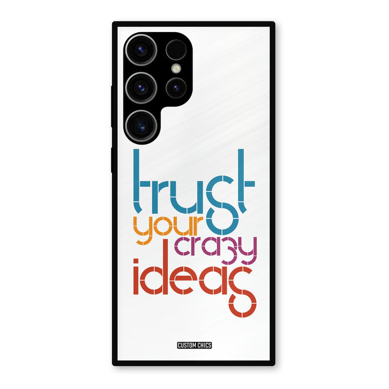 Crazy Idea Samsung Galaxy S23 Ultra Mobile Back Cover - Typography PrintShield Case
