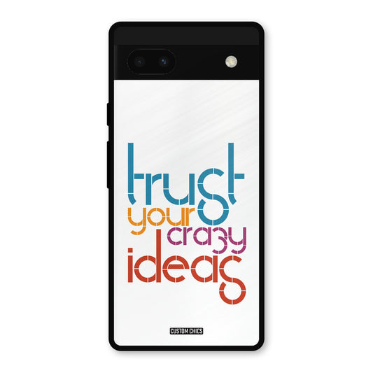 Crazy Idea Google Pixel 6a Mobile Back Cover - Typography PrintShield Case