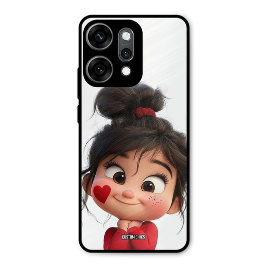 Cute Baby Girl Oppo Reno 14 Pro Mobile Back Cover - Cute PrintShield Case