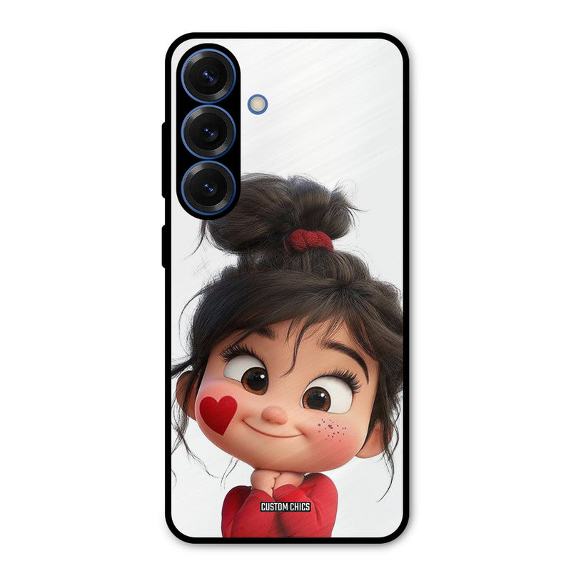 Cute Baby Girl Samsung Galaxy S25 Mobile Back Cover - Cute PrintShield Case