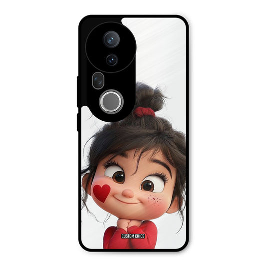 Cute Baby Girl Vivo T4 Ultra Mobile Back Cover - Cute PrintShield Case