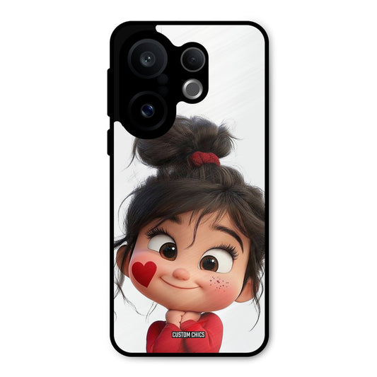 Cute Baby Girl Vivo X200 FE Mobile Back Cover - Cute PrintShield Case