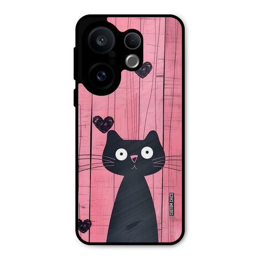 Cute Black Cat Vivo X200 FE Mobile Back Cover - Cute PrintShield Case