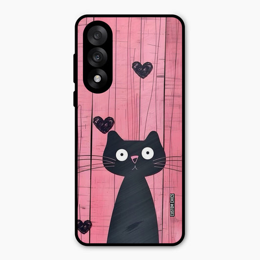 Cute Black Cat Oneplus Nord 5 Mobile Back Cover - Cute PrintShield Case