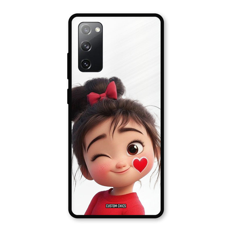 Cute Bunny Girl Samsung Galaxy S20 FE Mobile Back Cover - Cute PrintShield Case