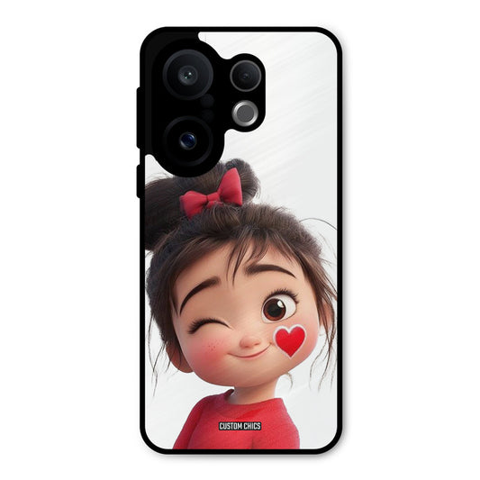 Cute Bunny Girl Vivo X200 FE Mobile Back Cover - Cute PrintShield Case