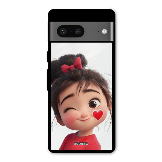 Cute Bunny Girl Google Pixel 7 Mobile Back Cover - Cute PrintShield Case