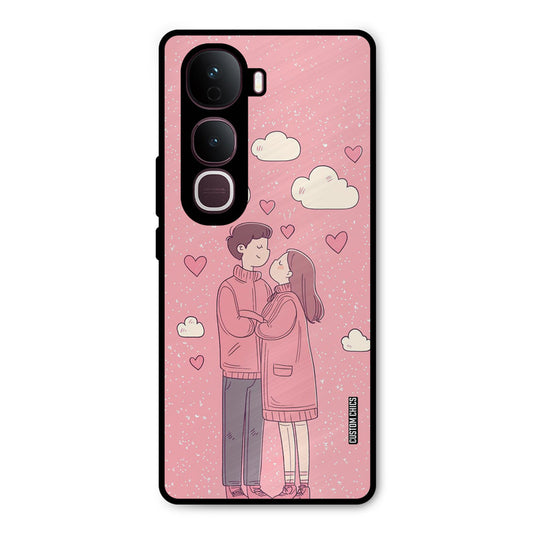 Cute Couple Together Vivo Y400 Pro Mobile Back Cover - Cute PrintShield Case
