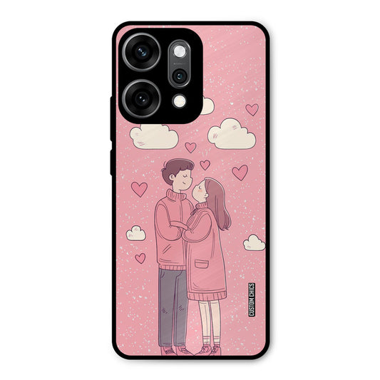 Cute Couple Together Oppo Reno 14 Pro Mobile Back Cover - Cute PrintShield Case