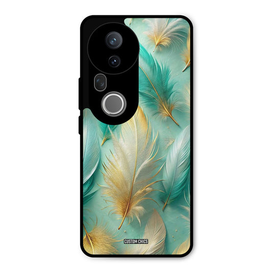 Cute Feather Vivo T4 Ultra Mobile Back Cover - Aesthetic PrintShield Case