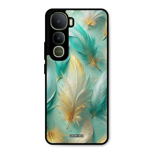 Cute Feather Vivo Y400 Mobile Back Cover - Aesthetic PrintShield Case