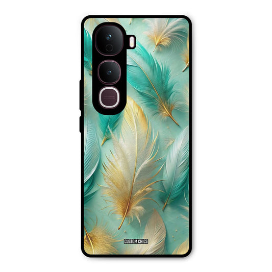 Cute Feather Vivo Y400 Pro Mobile Back Cover - Aesthetic PrintShield Case