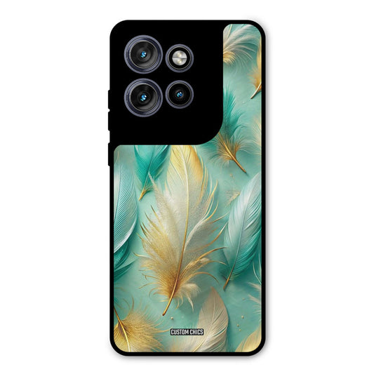 Cute Feather Motorola Edge 50 Neo Mobile Back Cover - Aesthetic PrintShield Case