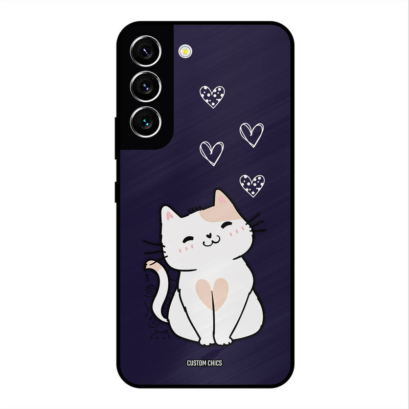 Cute Kitten Samsung Galaxy S22 Mobile Back Cover - Cute PrintShield Case