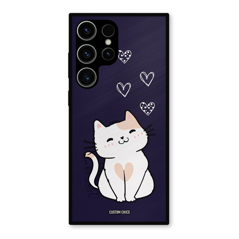 Cute Kitten Samsung Galaxy S23 Ultra Mobile Back Cover - Cute PrintShield Case