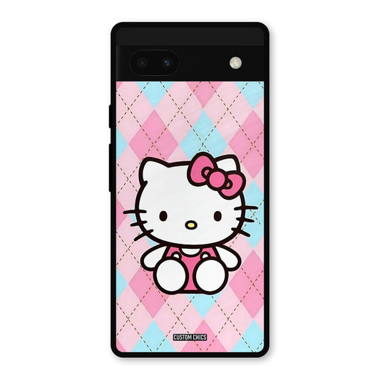 Cute Kitty Pattern Google Pixel 6a Mobile Back Cover - Cute PrintShield Case