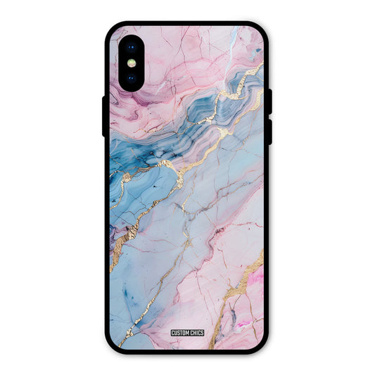 Cute Marble iPhone XS Mobile Back Cover - Aesthetic PrintShield Case