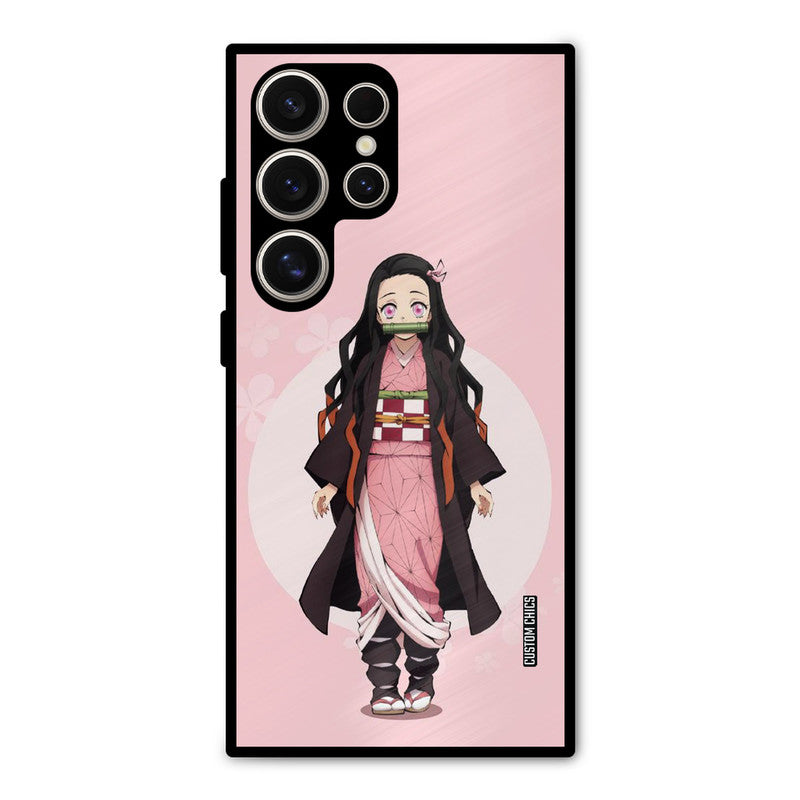Cute Nezuko Samsung Galaxy S24 Ultra Mobile Back Cover - Anime PrintShield Case