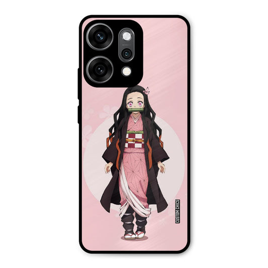 Cute Nezuko Oppo Reno 14 Pro Mobile Back Cover - Anime PrintShield Case