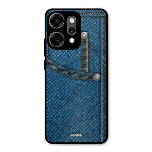 Denim Jeans Oppo Reno 14 Pro Mobile Back Cover - Aesthetic PrintShield Case