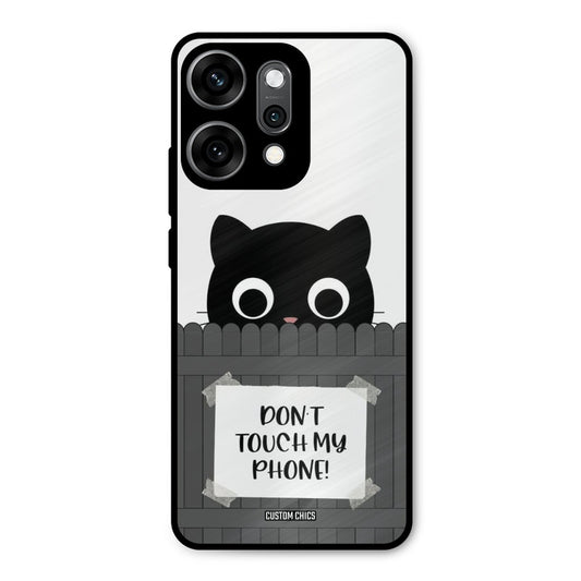 Dont Touch My Phone Oppo Reno 14 Pro Mobile Back Cover - Typography PrintShield Case