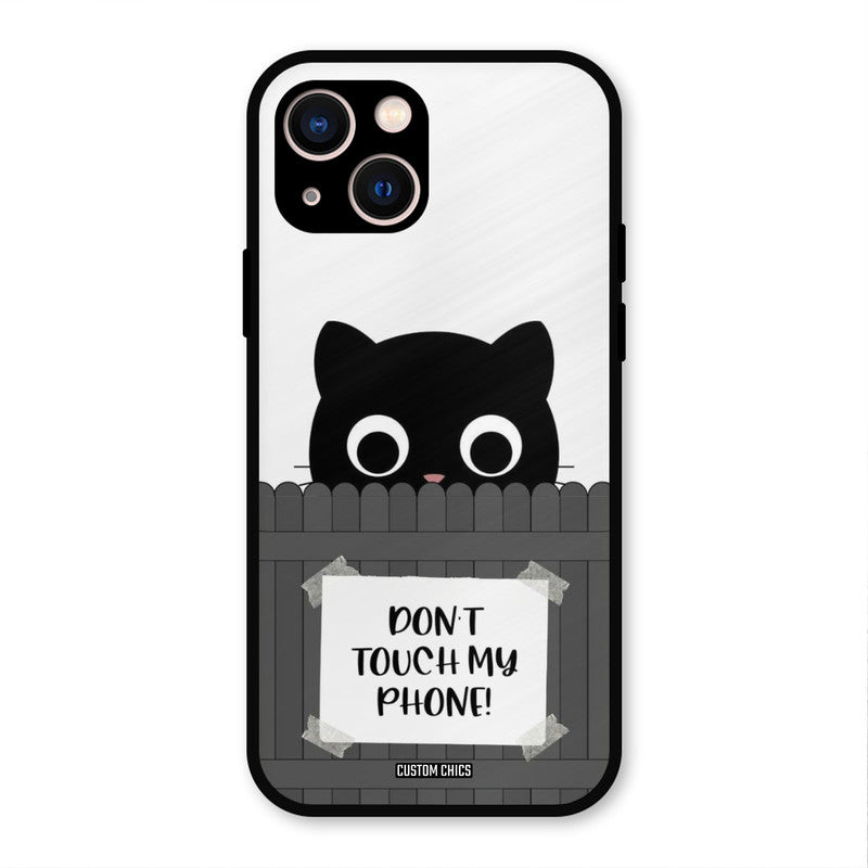 Dont Touch My Phone iPhone 13 Mobile Back Cover - Typography PrintShield Case