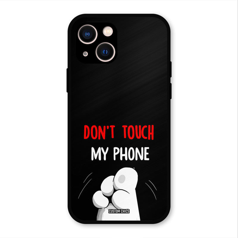 Dont Touch iPhone 13 Mobile Back Cover - Cute PrintShield Case