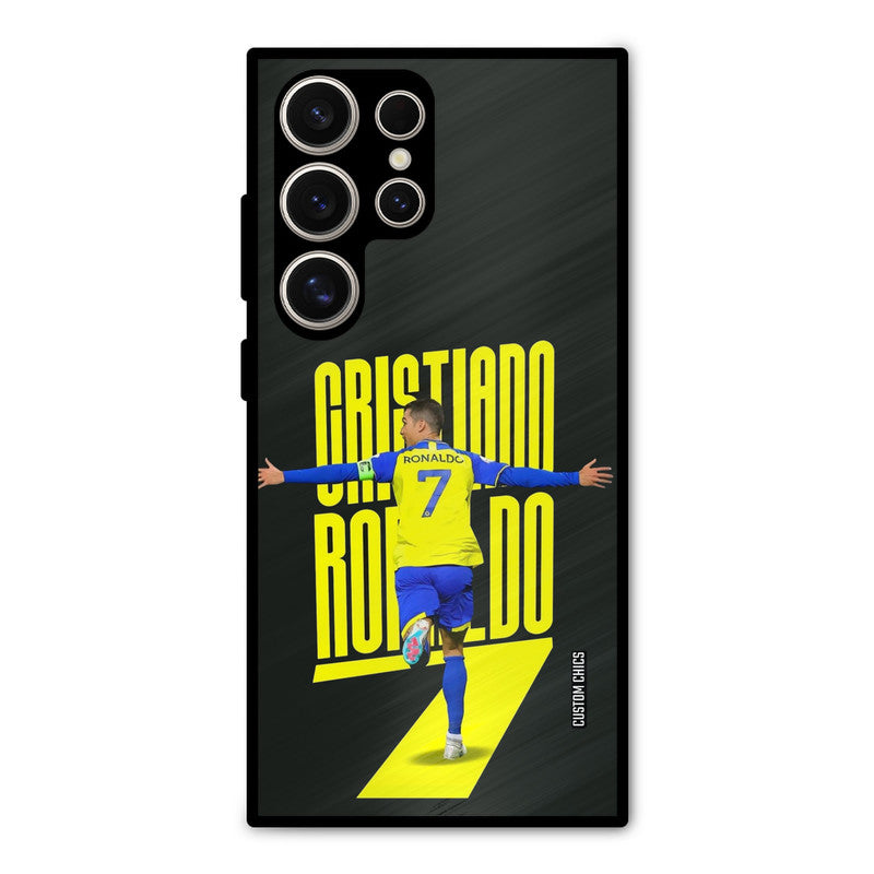 Excited Ronaldo Samsung Galaxy S24 Ultra Mobile Back Cover - Sports PrintShield Case