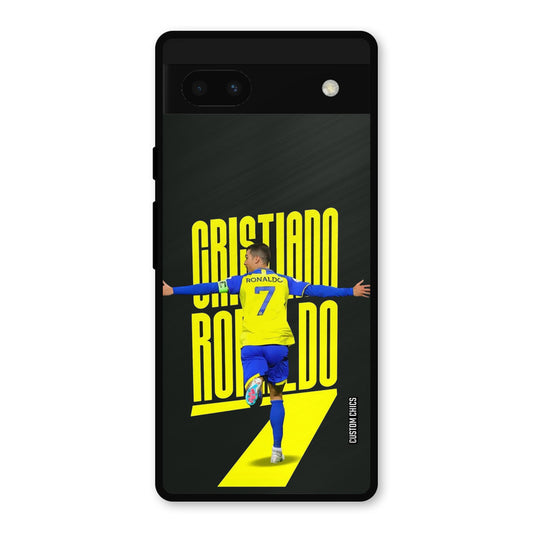 Excited Ronaldo Google Pixel 6a Mobile Back Cover - Sports PrintShield Case