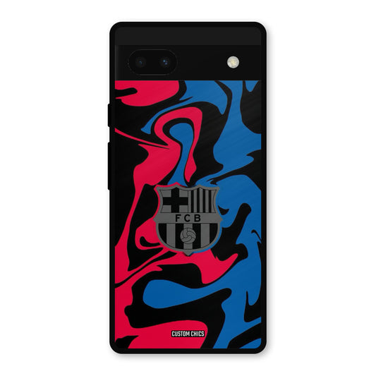 FC Barcelona Comic Google Pixel 6a Mobile Back Cover - Sports PrintShield Case