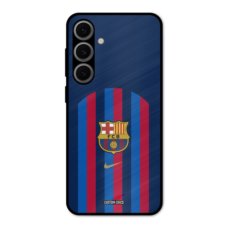 FCB Stripes Samsung Galaxy S24 Mobile Back Cover - Sports PrintShield Case