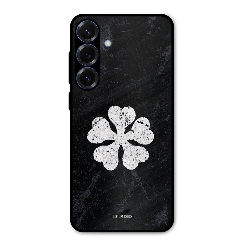 Five Leaf Clover Samsung Galaxy S25 Mobile Back Cover - Anime PrintShield Case