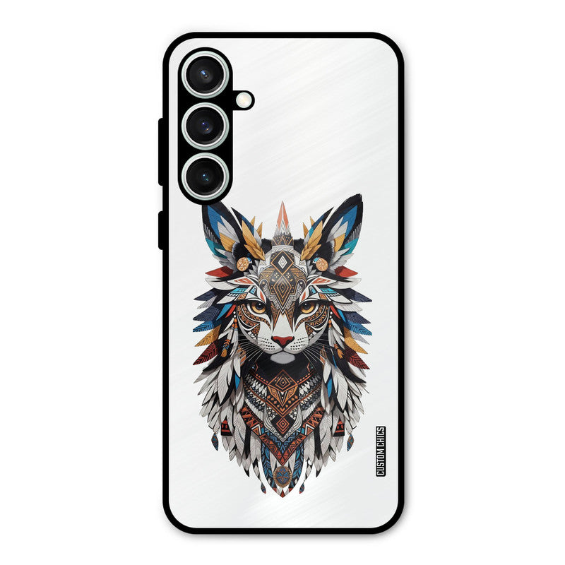 Furry Cat Face Samsung Galaxy S23 Mobile Back Cover - Cute PrintShield Case
