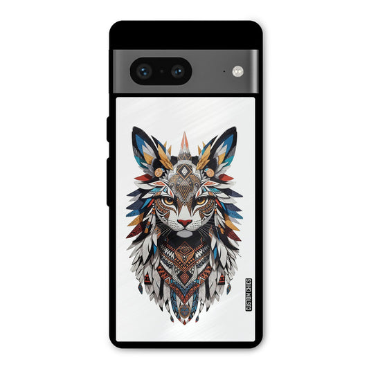 Furry Cat Face Google Pixel 7 Mobile Back Cover - Cute PrintShield Case