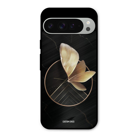 Gold Shape Google Pixel 9 Pro XL Mobile Back Cover - Aesthetic PrintShield Case