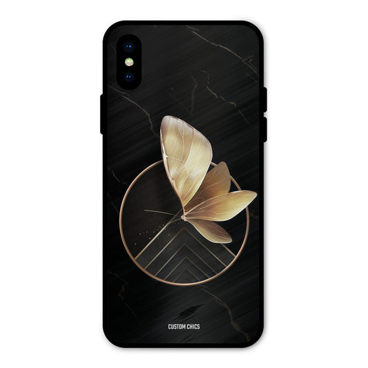 Gold Shape iPhone XS Mobile Back Cover - Aesthetic PrintShield Case